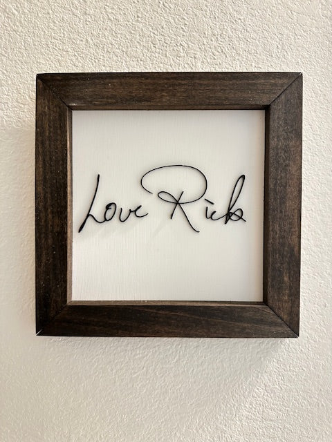 3D Custom Handwritten Art
