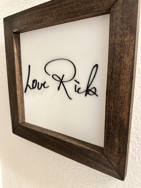 3D Custom Handwritten Art