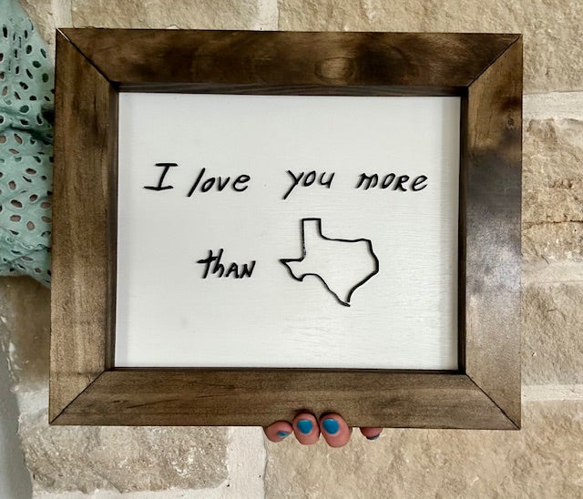 3D Custom Handwritten Art