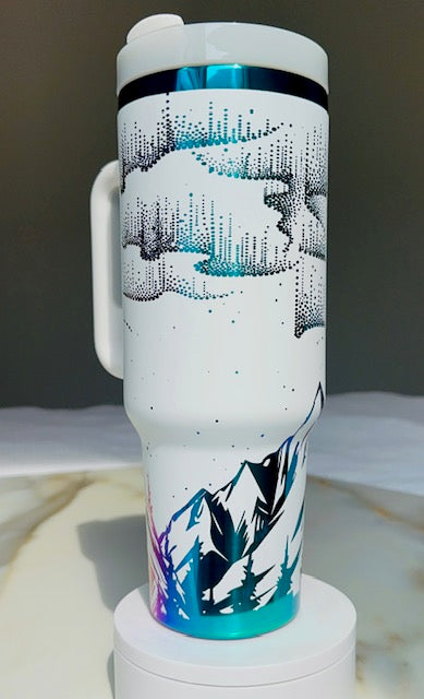Northern Lights Chrome 40oz Tumbler