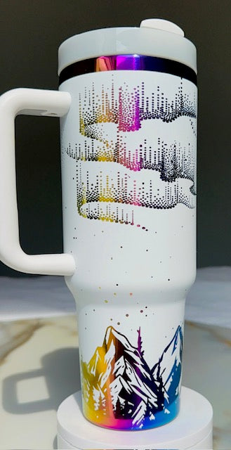Northern Lights Chrome 40oz Tumbler