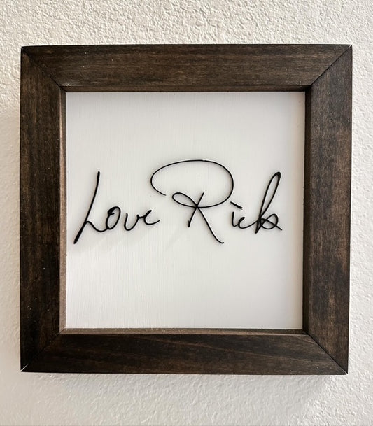 3D Custom Handwritten Art