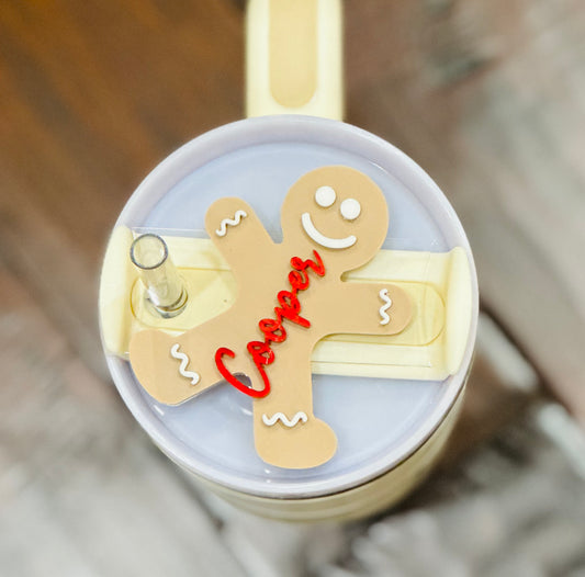 Gingerbread Man Tumbler Topper