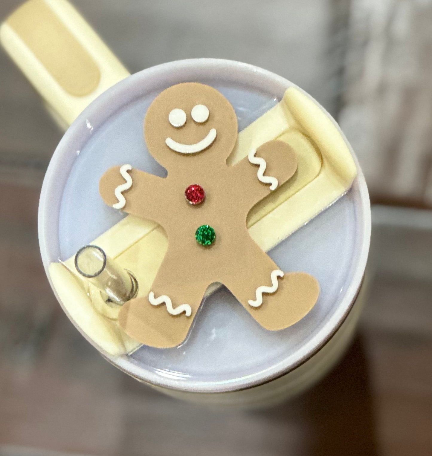 Gingerbread Man Tumbler Topper