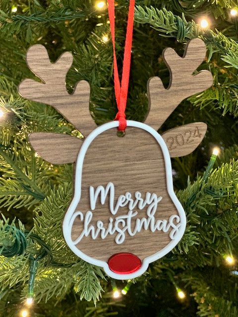 Personalized Reindeer Ornament