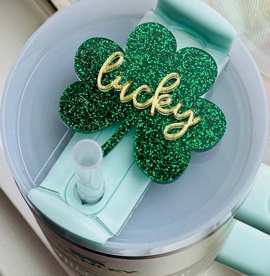 Lucky Shamrock Tumbler Topper
