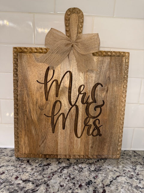 Mr. & Mrs. Cheese Board