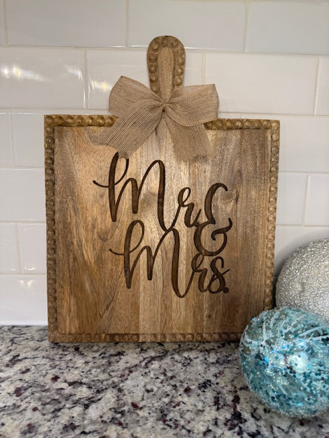 Mr. & Mrs. Cheese Board