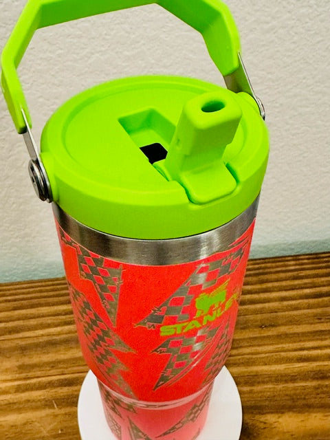 Retro Lightning Bolts - 30oz Ice Flow