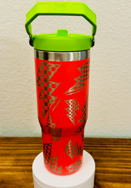 Retro Lightning Bolts - 30oz Ice Flow