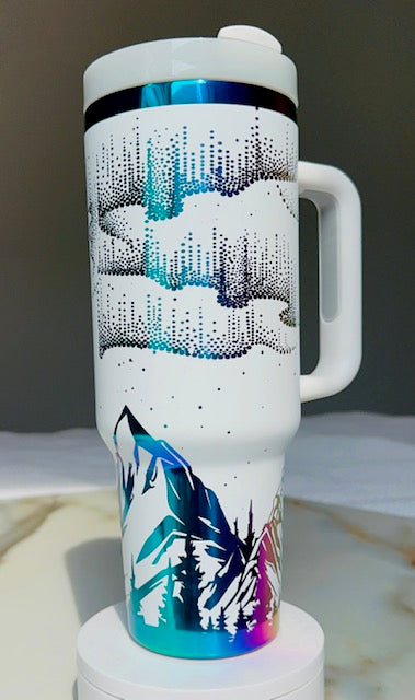 Northern Lights Chrome 40oz Tumbler